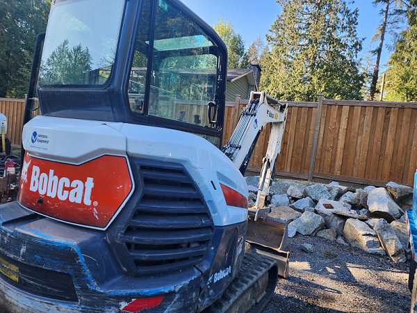Stolen Commercial Equipment - Side of Bobcat
