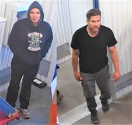 Photo of male and female suspects