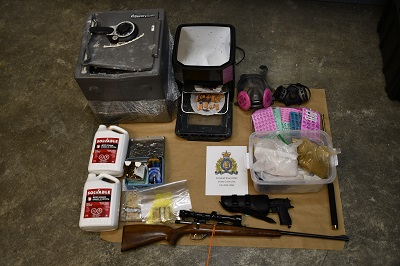 Drugs and manufacturing equipment seized in drug trafficking investigation