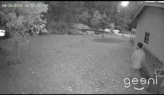 Person outside a residence