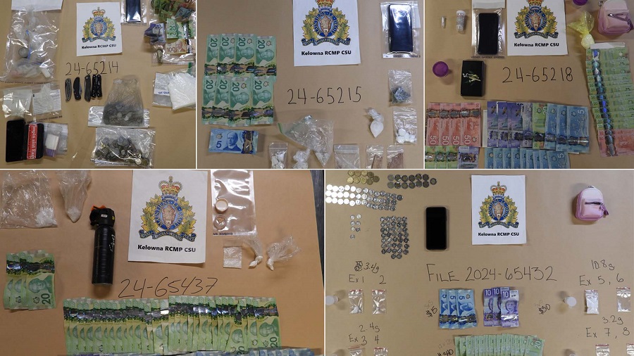 Seized drugs and weapons