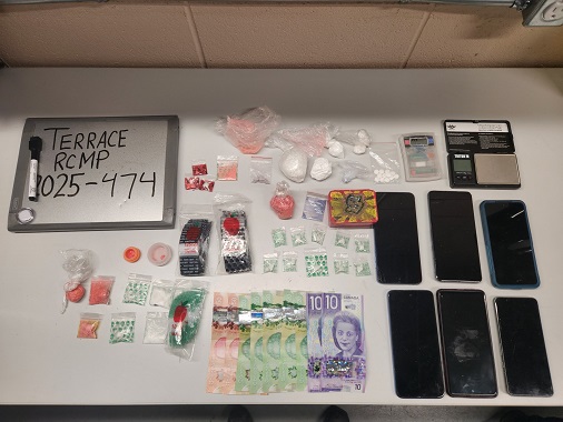 Drugs, cash and paraphernalia 