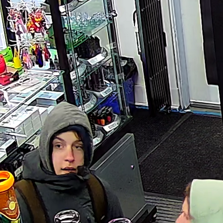 Photograph of video surveillance suspect