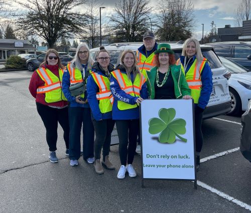 volunteers at campaign event
