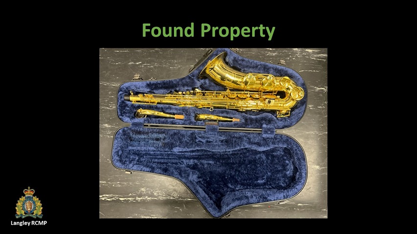 Picture of found saxhophone