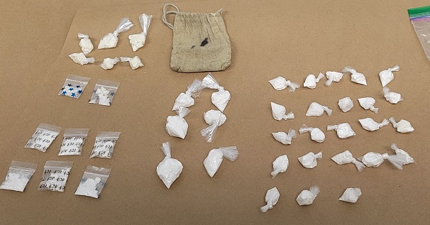 Photos of drugs seized by police