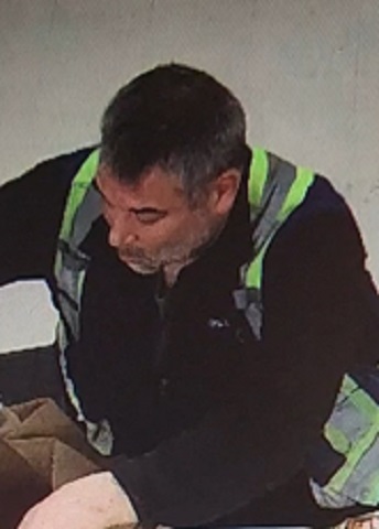 male suspect top view