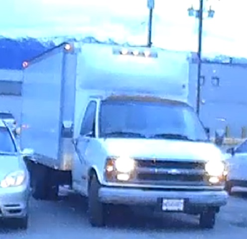 white cube van front