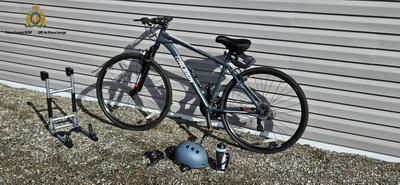 Photo du vélo et de l’équipement de Ravinder Singh
