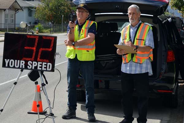 Photo of Speed Watch volunteers in action