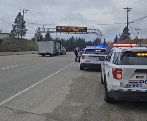 Officer at traffic stop