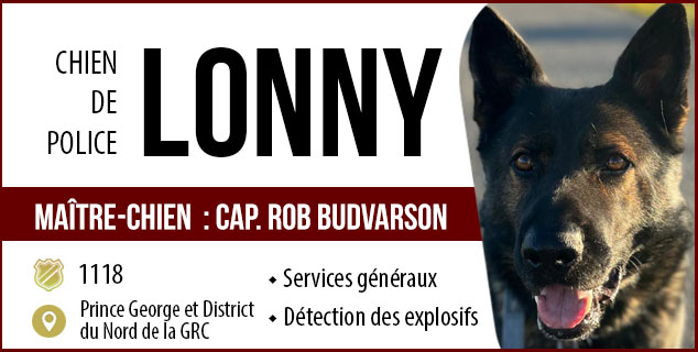 Chien de police - Lonny