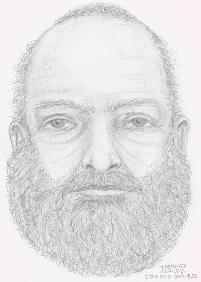Composite sketch of deceased male