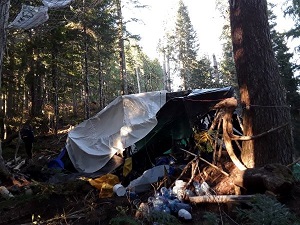 Structures and tents dismantled 