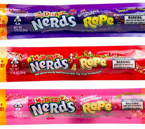 Photo of THC candy wrapper