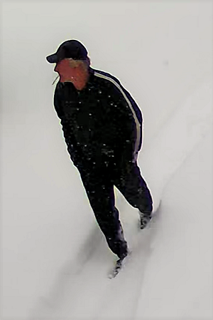 Photo of suspect walking
