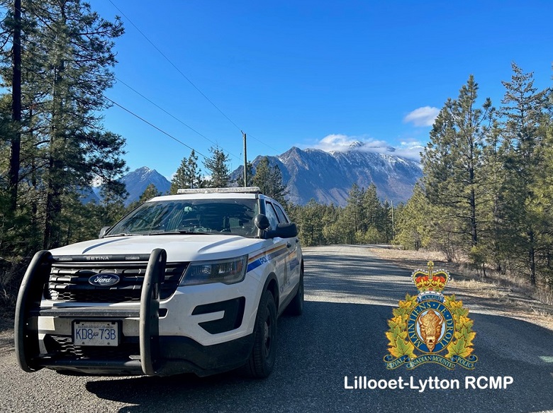 Pictured is an RCMP vehicle with a clear blue sky in the back. 
